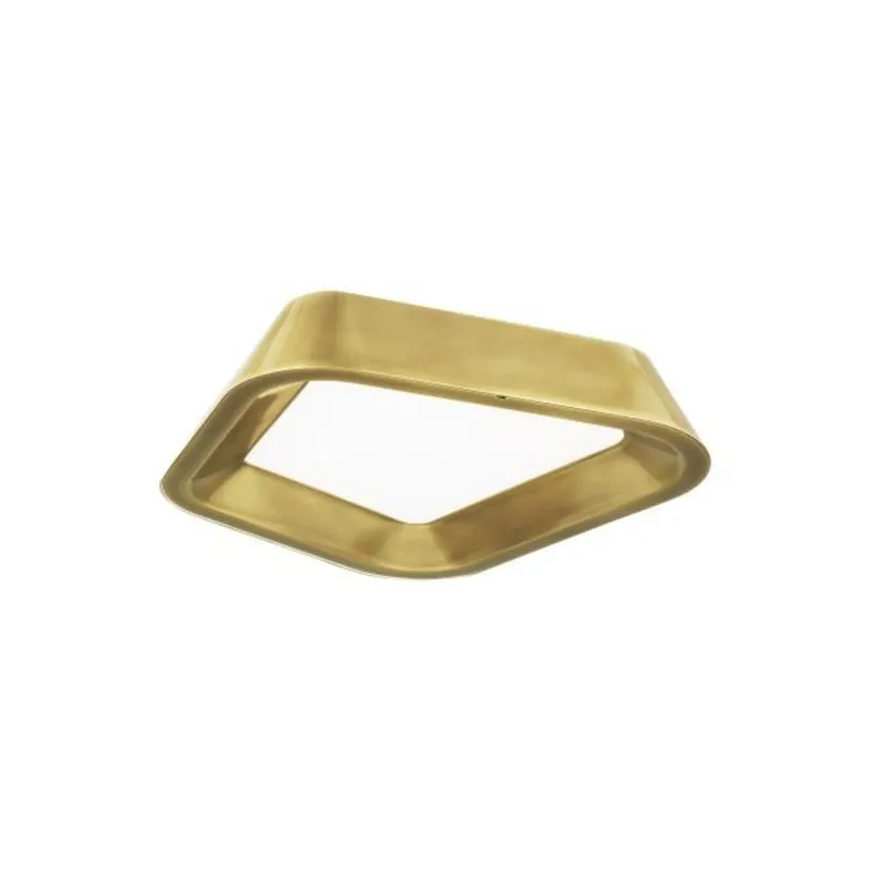 Rhonan Flush Mount Flush & Semi-Flush Mount 1-Light LED 3000K Plated Brass by Sean Lavin
