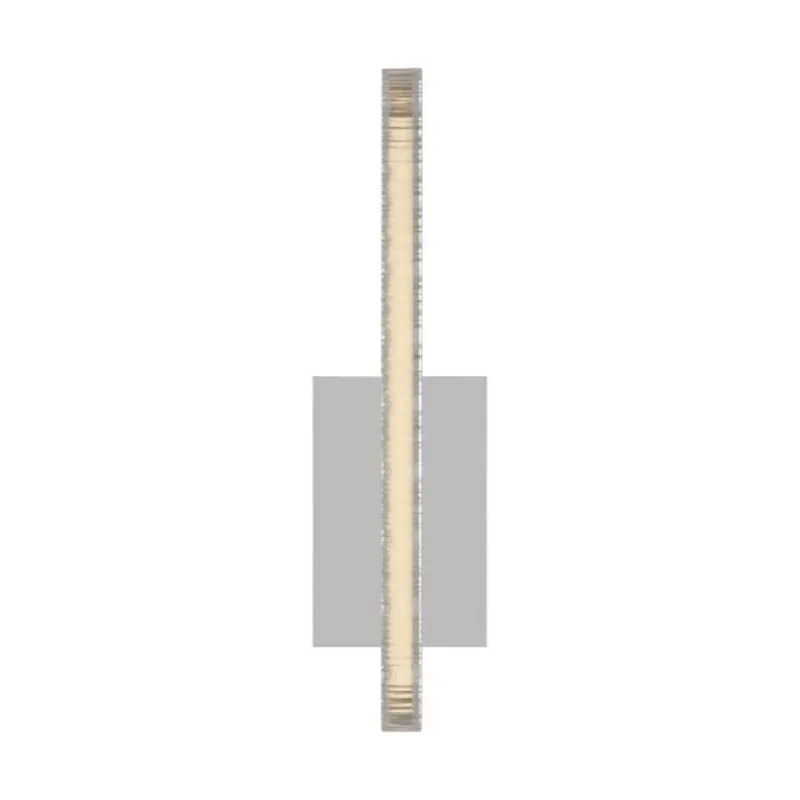 Serre Small Sconce Wall Collection 1-Light 2700K Polished Nickel by Mick De Giulio