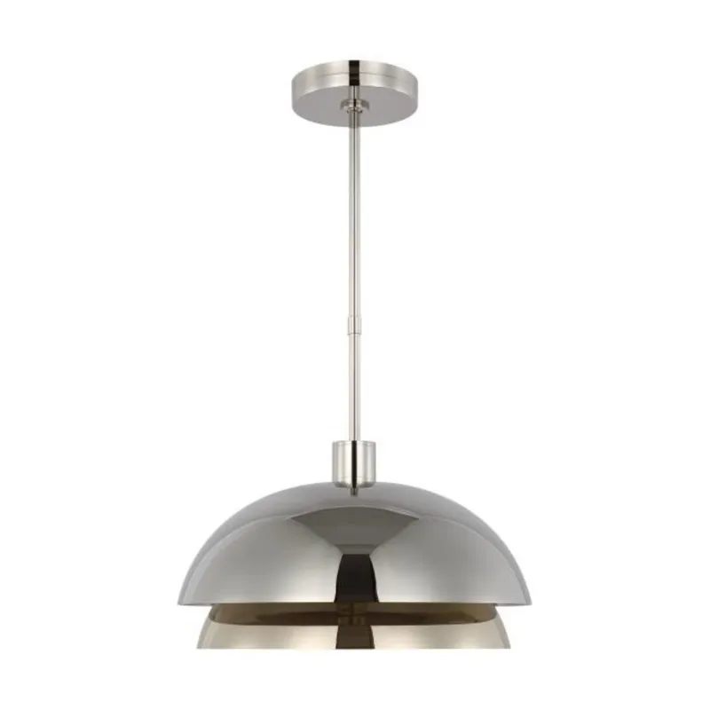 Shanti Large Pendant Line-Voltage Pendants/Suspension 1-Light 2700K Polished Nickel by Sean Lavin