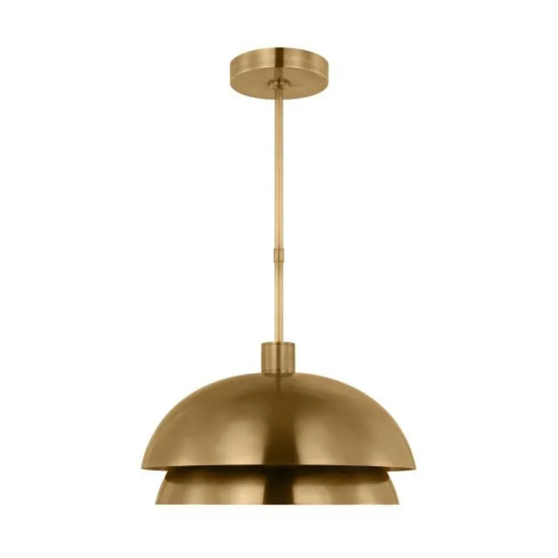 Shanti Large Pendant Line-Voltage Pendants/Suspension 1-Light 2700K Natural Brass by Sean Lavin