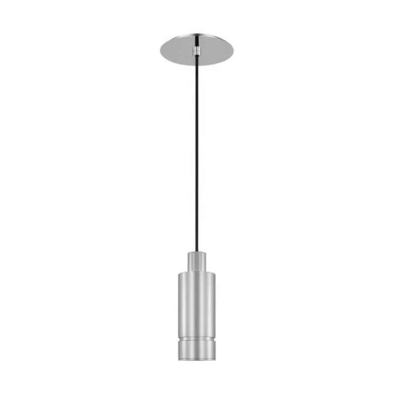 Sottile Small Pendant Line-Voltage Pendants/Suspension 1-Light LED 2700K Polished Stainless Steel by Mick De Giulio