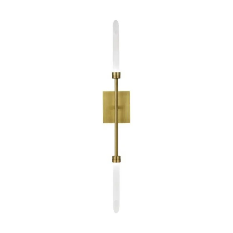 Spur Wall Wall Collection 2-Light LED 2700K Aged Brass by Sean Lavin
