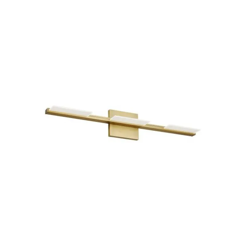 Tris 3-Light Bath Bath Collection 3-Light LED 3000K Aged Brass by Sean Lavin