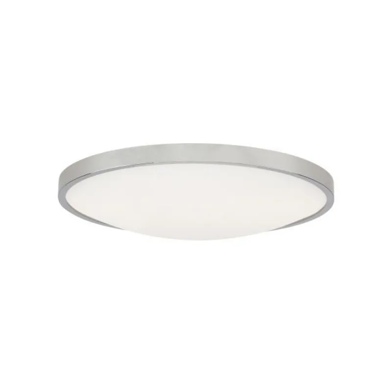 Vance 13 Flush Mount Flush & Semi-Flush Mount 1-Light LED 2700K Chrome by Sean Lavin