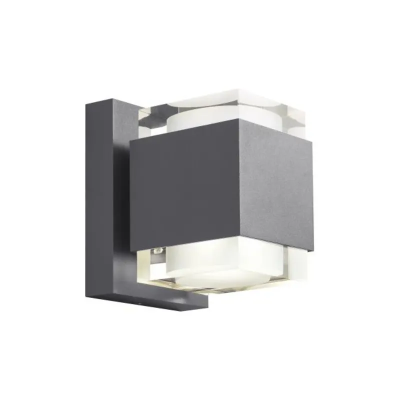 Voto 8 Outdoor Wall Outdoor 1-Light LED 2700K Charcoal by Sean Lavin