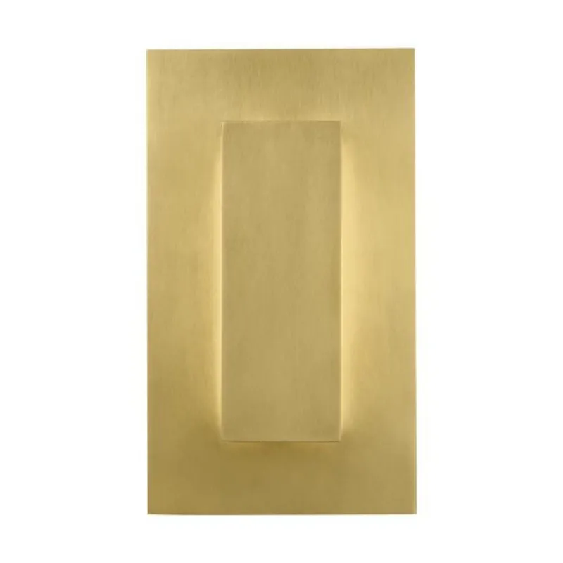 Aspen 8 Outdoor Wall Outdoor 1-Light LED 3000K Natural Brass by Sean Lavin