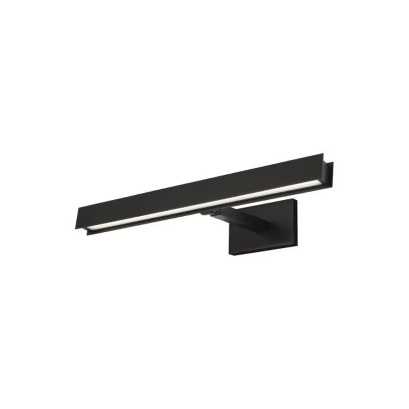 Bau 18 Picture Light Wall Collection 1-Light 3000K Nightshade Black by Sean Lavin