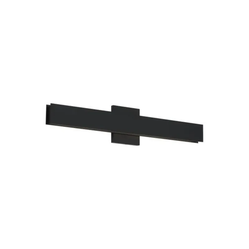 Bau 24 Bath Bath Collection 1-Light LED 3000K Nightshade Black by Sean Lavin