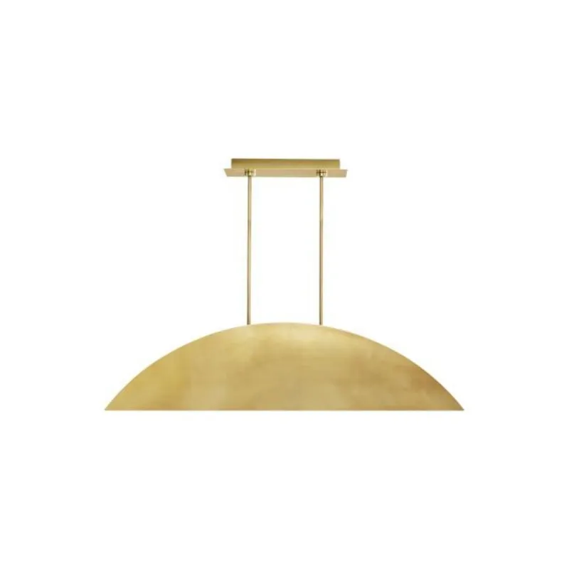Bau 50 Linear Suspension Linear Suspension 1-Light LED 3000K Natural Brass by Sean Lavin