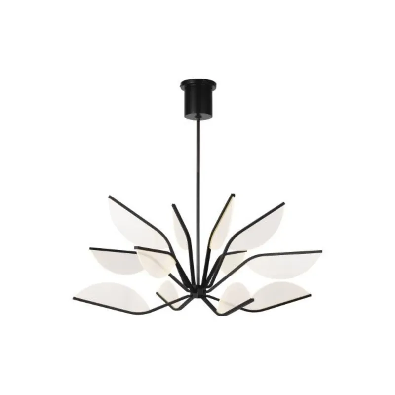 Belterra 38 Chandelier Chandeliers 1-Light LED 3000K Matte Black by Sean Lavin