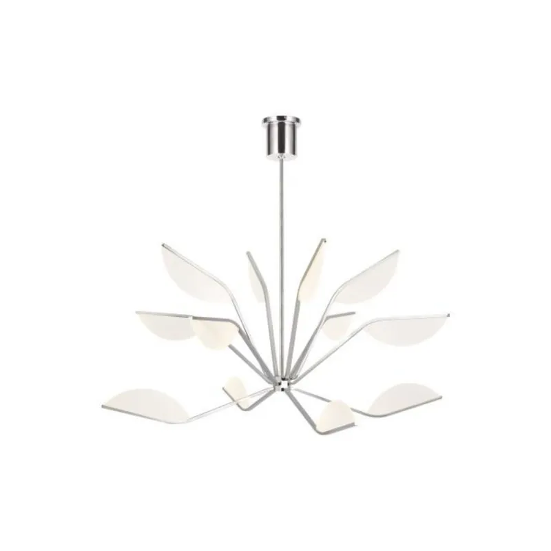 Belterra 48 Chandelier Chandeliers 1-Light LED 3000K Polished Nickel by Sean Lavin