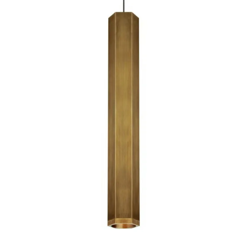 Blok Large Pendant FreeJack 1-Light Aged Brass/Aged Brass by Sean Lavin