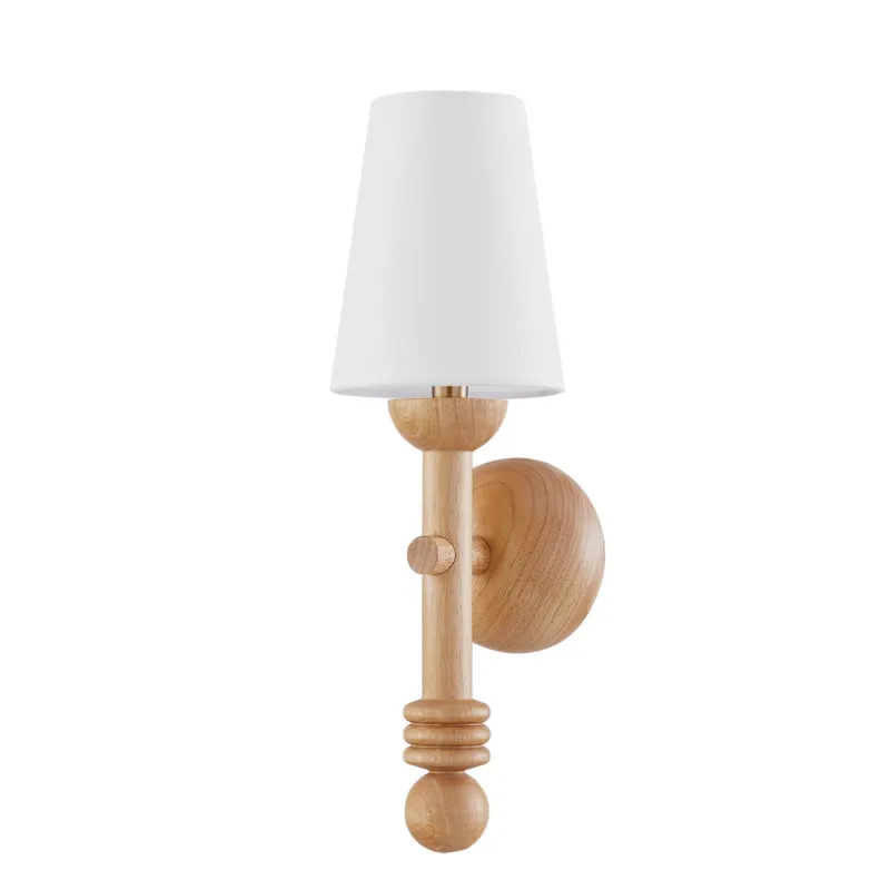 Iver 1-Light Wall Sconce in Patina Brass 6W x 18.75H