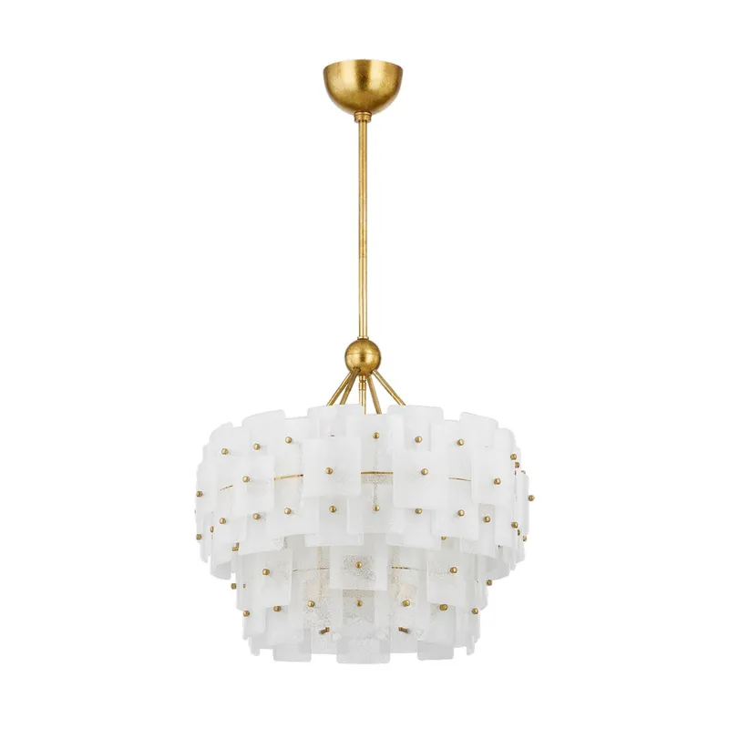 Jacik 6-Light Chandelier in Vintage Gold Leaf 24W x 23.25H