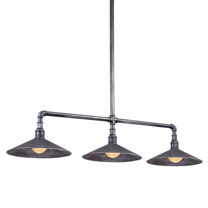 Toledo 3-Light Linear in Old Silver 51L x 14W x 10.25H