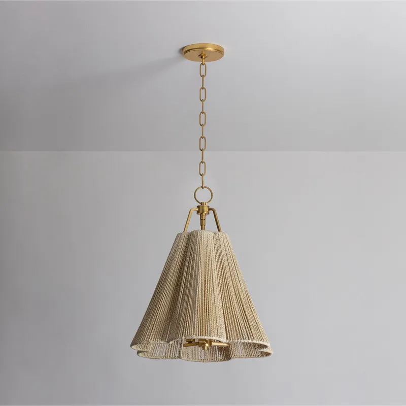Sonoma 3-Light Pendant in Vintage Gold Leaf 18W x 20.25H