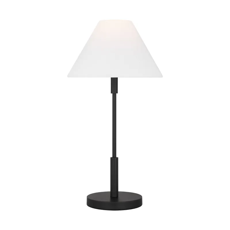 Drew & Jonathan Porteau Medium Table Lamp in Midnight Black