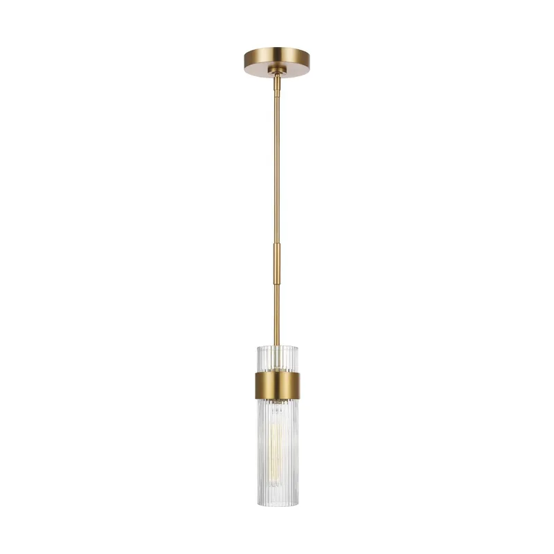 Chapman & Myers Geneva Medium Pendant in Burnished Brass