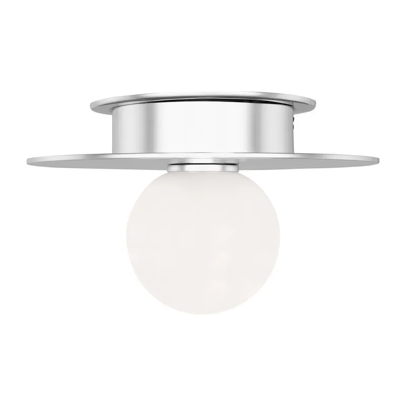 Kelly Wearstler Nodes Small Flush Mount in Polished Nickel