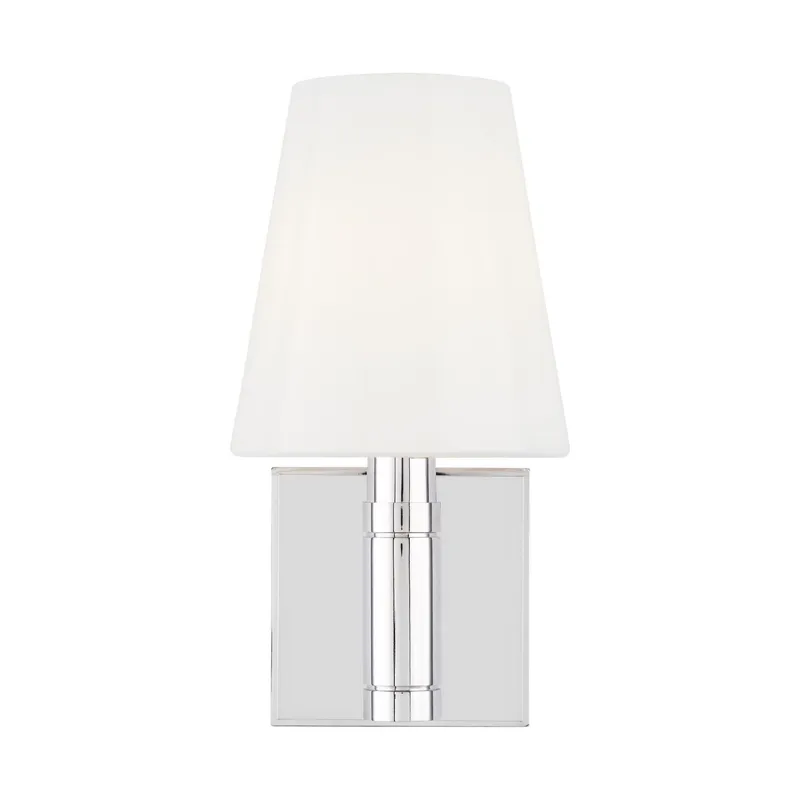 Thomas O'Brien Beckham Classic Square Sconce in Polished Nickel