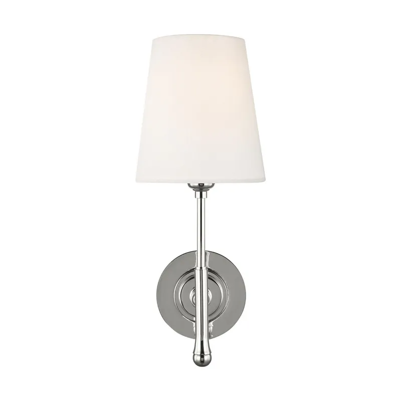 Thomas O'Brien Capri Sconce in Polished Nickel