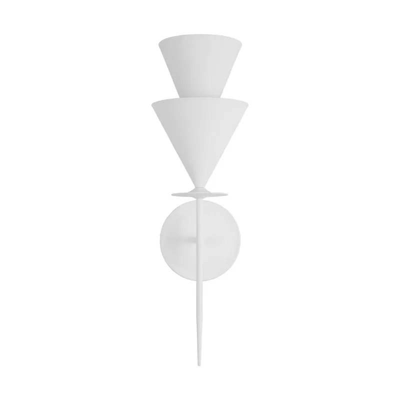 Christiane Lemieux Cornet Large Sconce in Cast Plaster