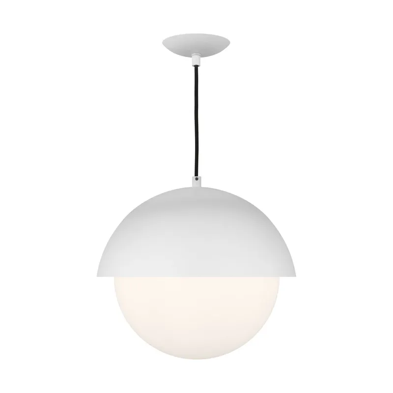 Drew & Jonathan Hyde Large Pendant in Matte White
