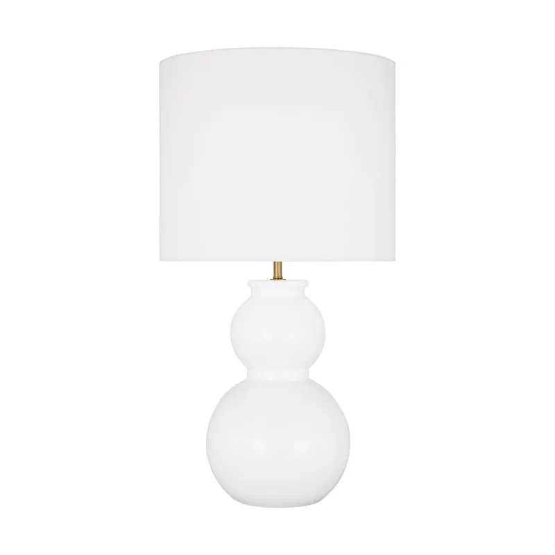 Drew & Jonathan Buckley Medium Table Lamp in Gloss White