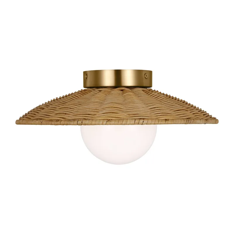 kate spade new york Mari Medium Flush Mount in Burnished Brass