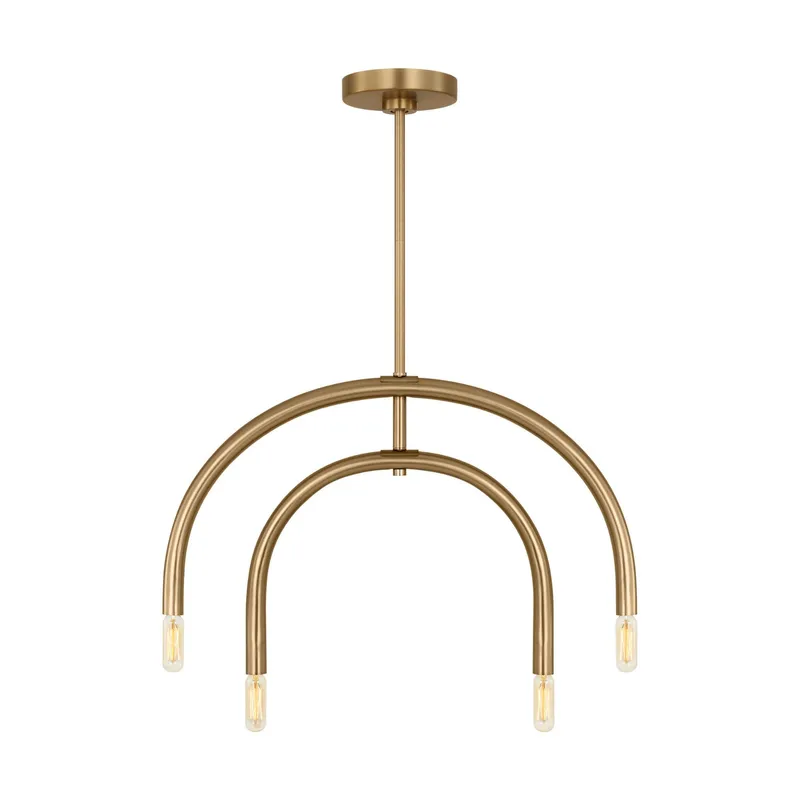 Drew & Jonathan Hadden Medium Chandelier in Satin Brass