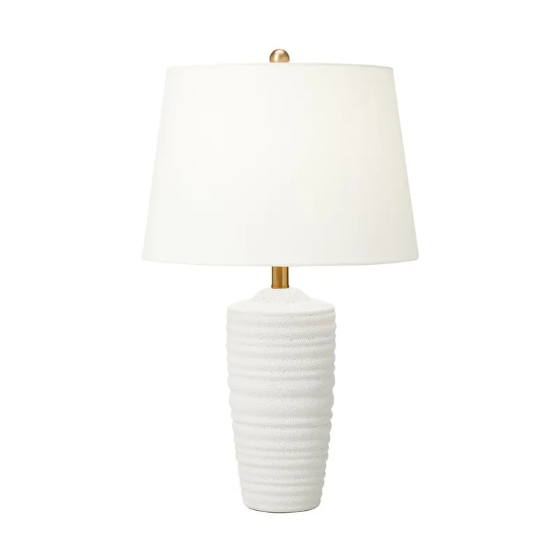 Chapman & Myers Waveland Table Lamp in Porous White