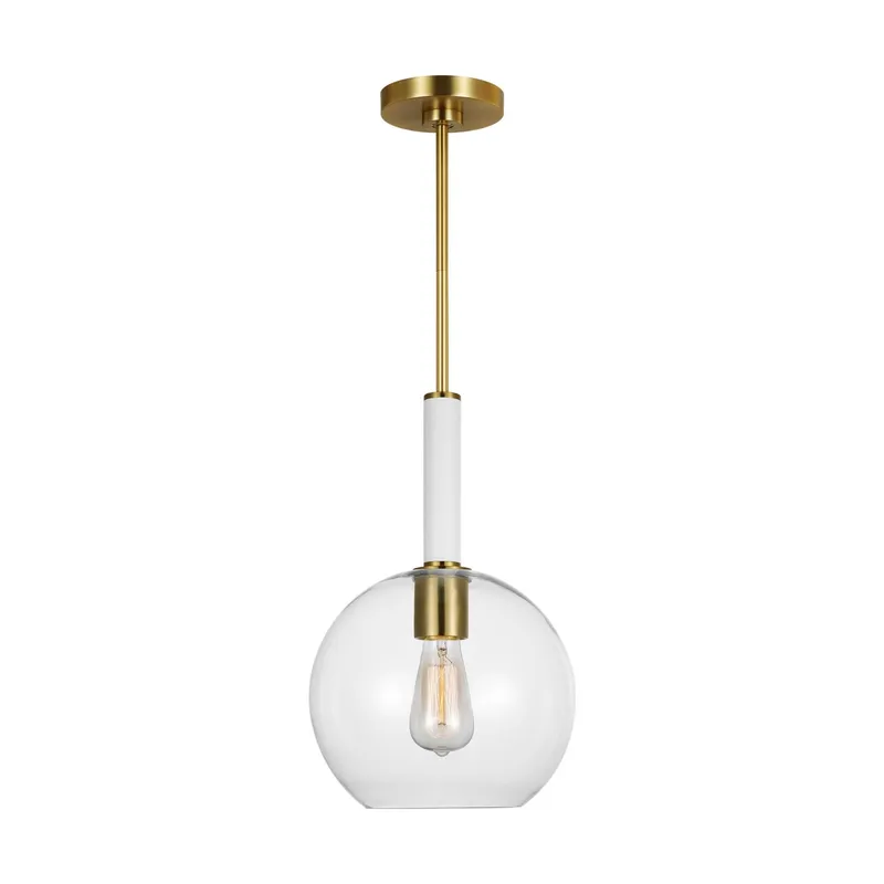 kate spade new york Monroe Round Pendant in Burnished Brass
