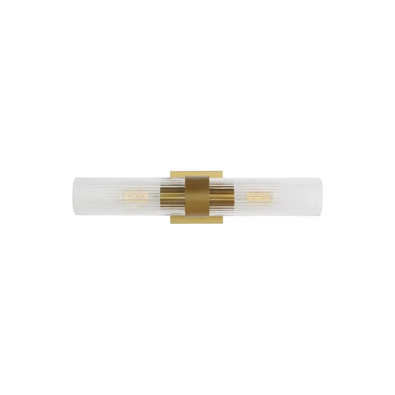 Chapman & Myers Geneva Linear Sconce in Burnished Brass