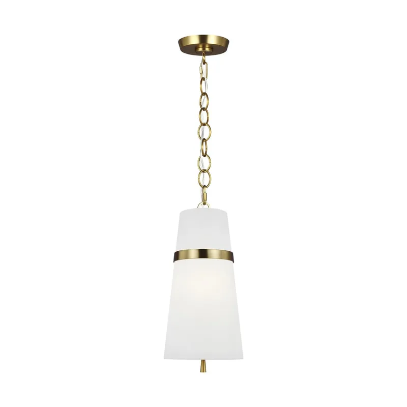 Alexa Hampton Cordtlandt Small Pendant in Burnished Brass