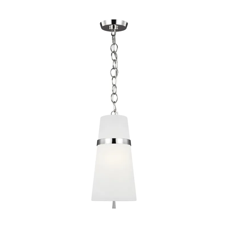 Alexa Hampton Cordtlandt Small Pendant in Polished Nickel