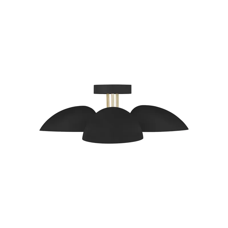 Ellen DeGeneres Jane Semi-Flush Mount in Midnight Black