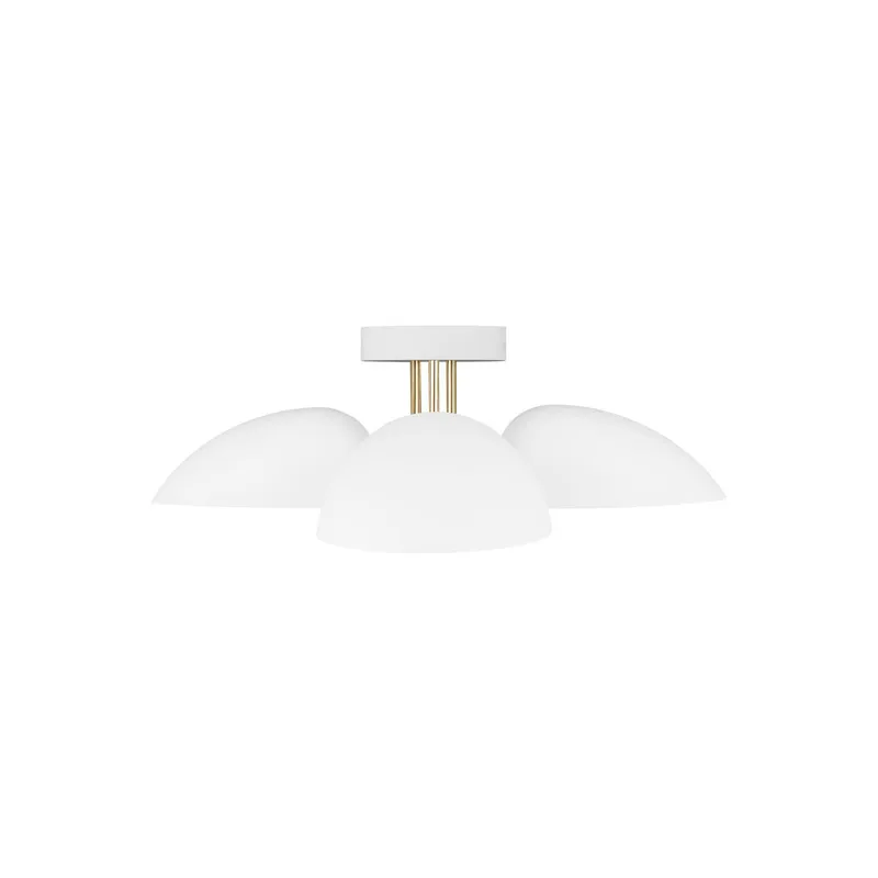 Ellen DeGeneres Jane Semi-Flush Mount in Matte White