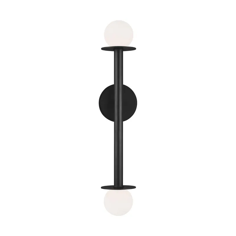 Kelly Wearstler Nodes Double Sconce in Midnight Black
