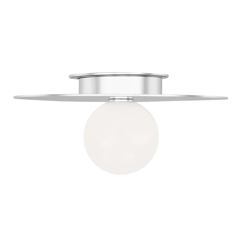 Kelly Wearstler Nodes Medium Flush Mount in Polished Nickel