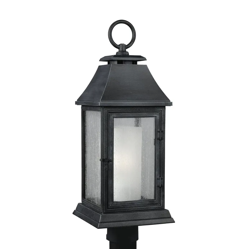 Sean Lavin Shepherd Post Lantern in Dark Weathered Zinc
