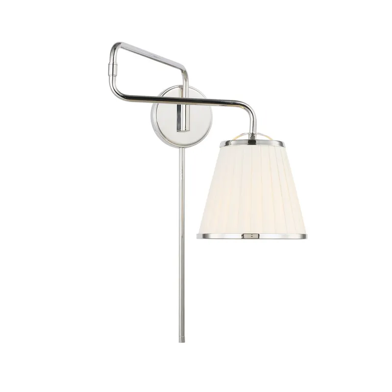 Lauren Ralph Lauren Esther Swing Arm Sconce in Polished Nickel