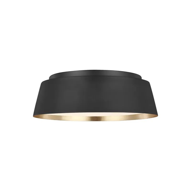 Ellen DeGeneres Asher Medium Flush Mount in Midnight Black