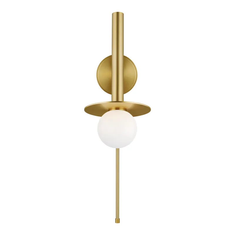 Kelly Wearstler Nodes Pivot Sconce in Burnished Brass
