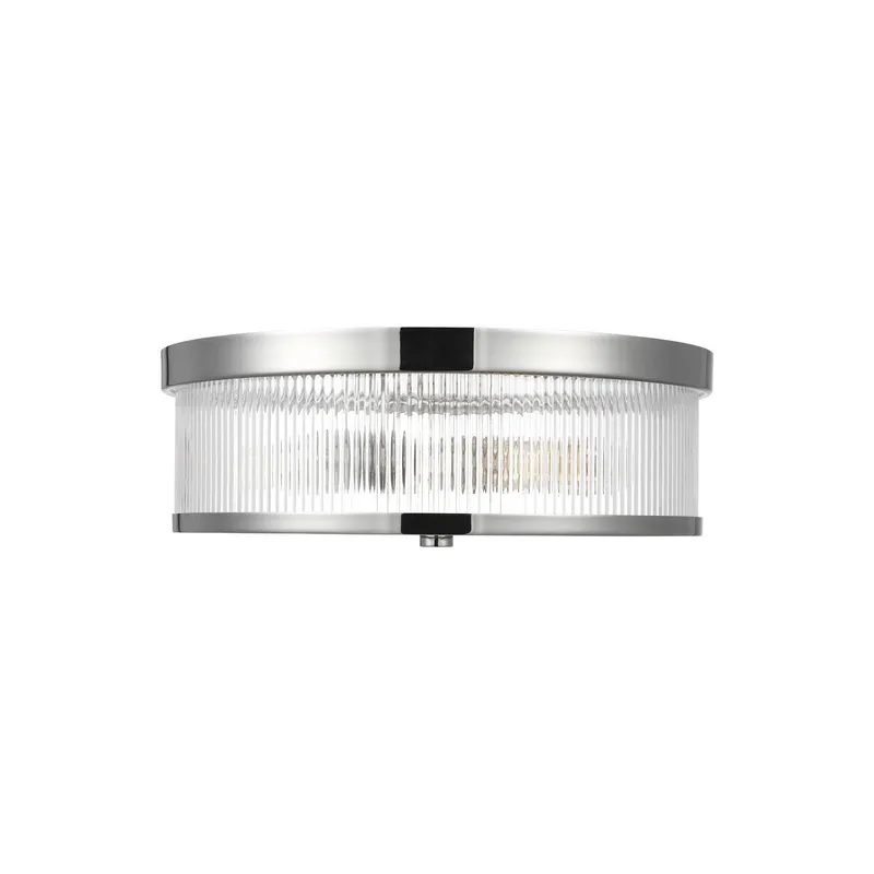 Chapman & Myers Geneva Flush Mount in Polished Nickel