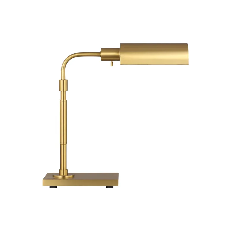 Chapman & Myers Kenyon Task Table Lamp in Burnished Brass