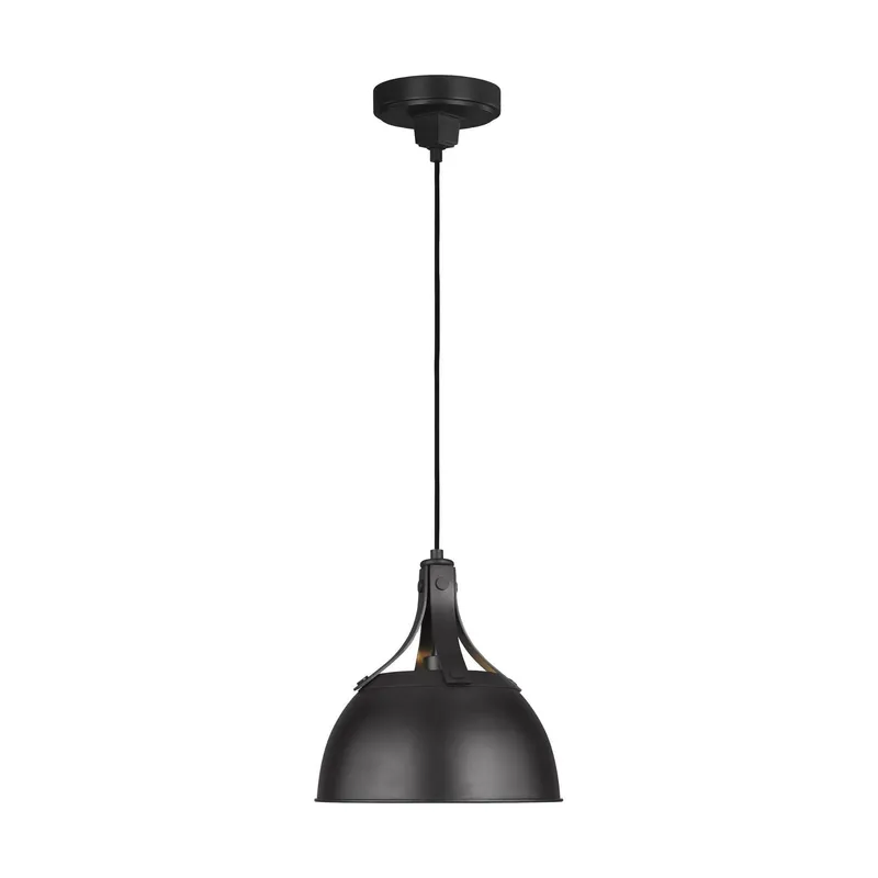 Thomas O'Brien Logan Small Pendant in Aged Iron