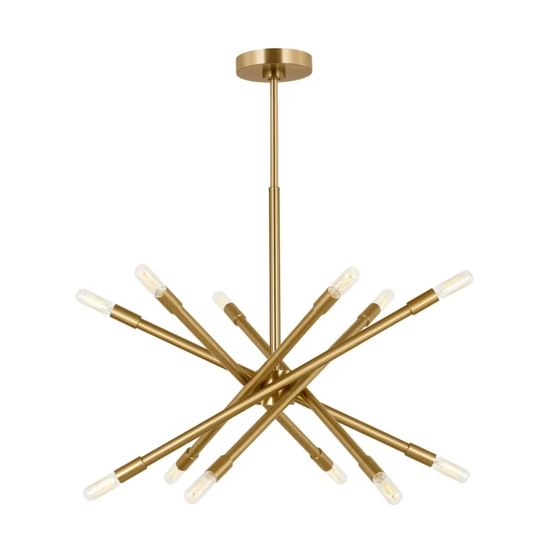 Chapman & Myers Eastyn Medium Chandelier in Burnished Brass