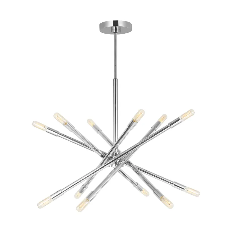 Chapman & Myers Eastyn Medium Chandelier in Polished Nickel