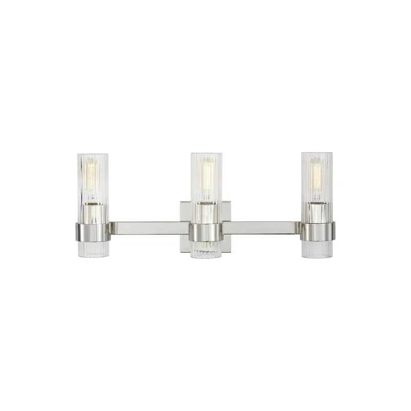 Chapman & Myers Geneva 3 - Light Vanity in Polished Nickel