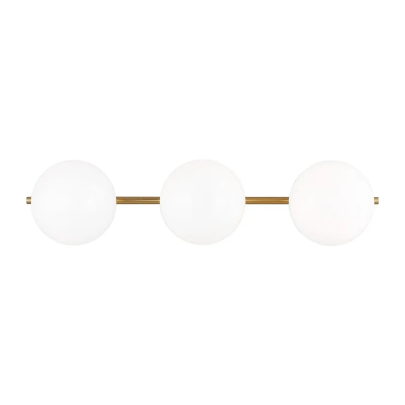 Ellen DeGeneres Lune 3 - Light Vanity in Burnished Brass